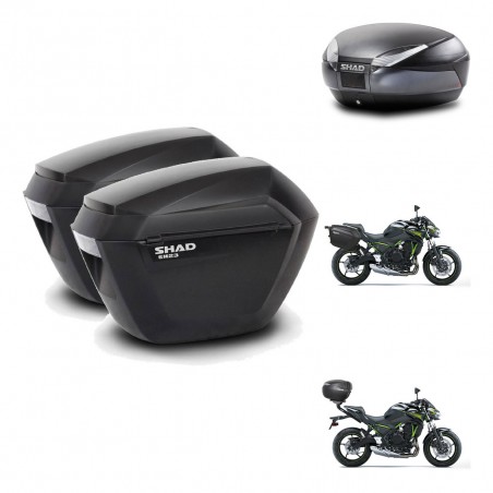 SHAD SH48 trunk + mounting bracket sh23 suitcases DARK GREY PREMIUM KIT-464340