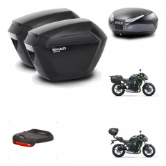 SHAD Baul SH48 + soporte montaje maletas sh23 accesorios DARK GREY PREMIUM KIT-464346