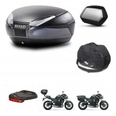 SHAD SH35 PREMIUM suitcases + mounting bracket SH48 trunk accessories DARK GREY KIT-464359