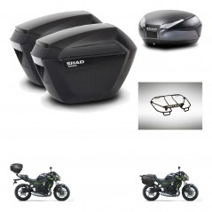 SHAD SH48 trunk + mounting bracket sh23 suitcases accessories DARK GREY PREMIUM KIT-464364