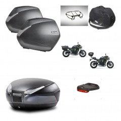 SHAD SH48 trunk + mounting bracket SH36 suitcases accessories DARK GREY PREMIUM KIT-464380
