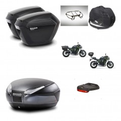 SHAD Baul SH48 + soporte montaje maletas sh23 accesorios DARK GREY PREMIUM KIT-464382