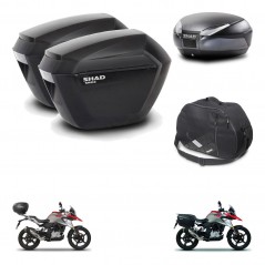 SHAD Baul SH48 + soporte montaje maletas sh23 accesorios DARK GREY PREMIUM KIT-464400