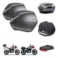 SHAD Baul SH48 + soporte montaje maletas SH36 accesorios DARK GREY PREMIUM KIT-464404