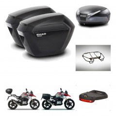 SHAD Baul SH48 + soporte montaje maletas sh23 accesorios DARK GREY PREMIUM KIT-464418