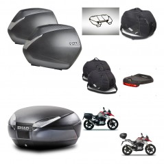 SHAD Baul SH48 + soporte montaje maletas SH36 accesorios DARK GREY PREMIUM KIT-464429