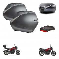 SHAD Baul SH48 + soporte montaje maletas SH36 accesorios DARK GREY PREMIUM KIT-464440