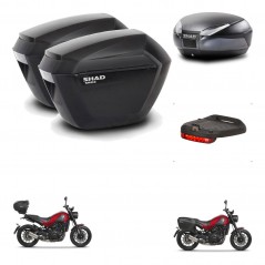 SHAD Baul SH48 + soporte montaje maletas sh23 accesorios DARK GREY PREMIUM KIT-464442