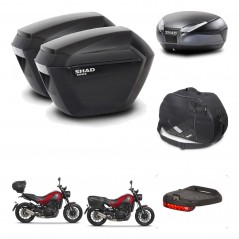 SHAD Baul SH48 + soporte montaje maletas sh23 accesorios DARK GREY PREMIUM KIT-464454