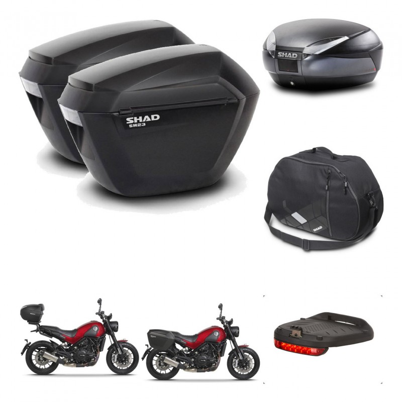 SHAD SH48 trunk + mounting bracket sh23 suitcases accessories DARK GREY PREMIUM KIT-464454