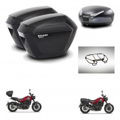 SHAD Baul SH48 + soporte montaje maletas sh23 accesorios DARK GREY PREMIUM KIT-464460