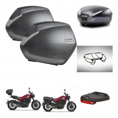 SHAD SH48 trunk + mounting bracket SH36 suitcases accessories DARK GREY PREMIUM KIT-464464