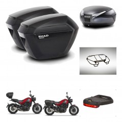 SHAD Baul SH48 + soporte montaje maletas sh23 accesorios DARK GREY PREMIUM KIT-464466