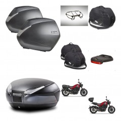 SHAD Baul SH48 + soporte montaje maletas SH36 accesorios DARK GREY PREMIUM KIT-464477