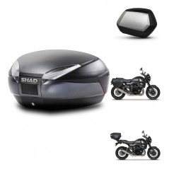 SHAD Maletas SH35 PREMIUM + soporte montaje baul SH48 DARK GREY KIT-464485