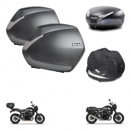 SHAD Baul SH48 + soporte montaje maletas SH36 accesorios DARK GREY PREMIUM KIT-464494