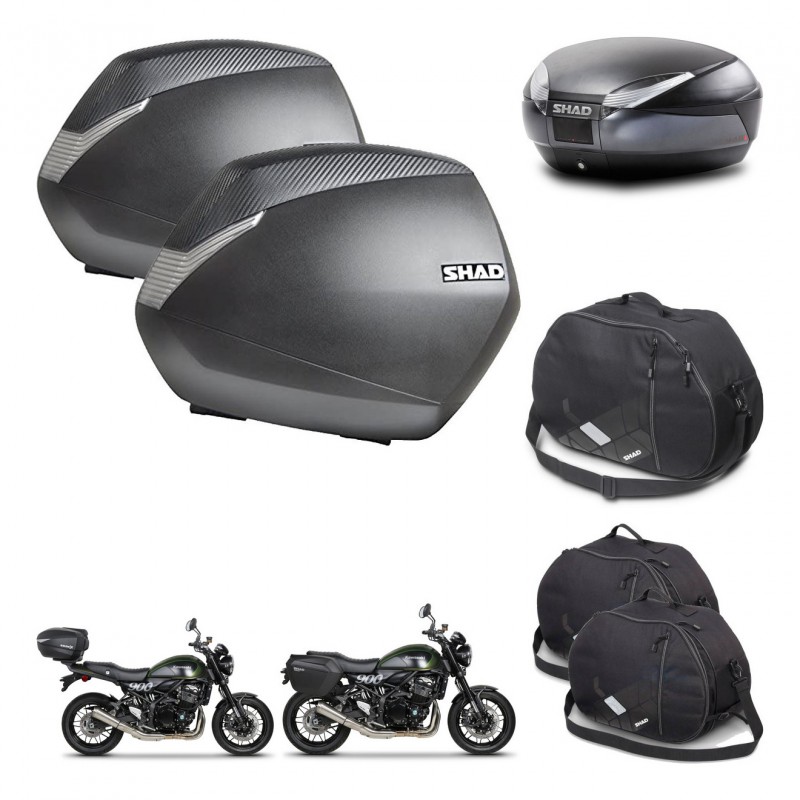 SHAD Baul SH48 + soporte montaje maletas SH36 accesorios DARK GREY PREMIUM KIT-464495