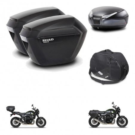 SHAD Baul SH48 + soporte montaje maletas sh23 accesorios DARK GREY PREMIUM KIT-464496