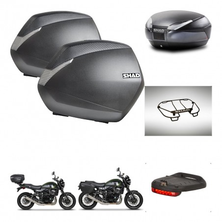SHAD SH48 trunk + mounting bracket SH36 suitcases accessories DARK GREY PREMIUM KIT-464512