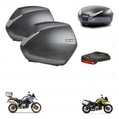 SHAD SH48 trunk + mounting bracket SH36 suitcases accessories DARK GREY PREMIUM KIT-464536