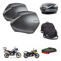 SHAD SH48 trunk + mounting bracket SH36 suitcases accessories DARK GREY PREMIUM KIT-464537