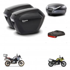 SHAD SH48 trunk + mounting bracket sh23 suitcases accessories DARK GREY PREMIUM KIT-464538