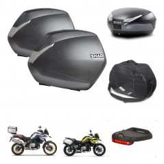 SHAD SH48 trunk + mounting bracket SH36 suitcases accessories DARK GREY PREMIUM KIT-464548