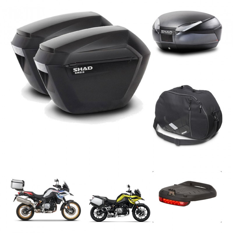 SHAD SH48 trunk + mounting bracket sh23 suitcases accessories DARK GREY PREMIUM KIT-464550