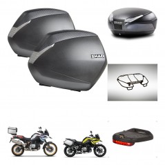 SHAD SH48 trunk + mounting bracket SH36 suitcases accessories DARK GREY PREMIUM KIT-464560