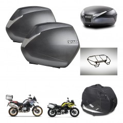 SHAD SH48 trunk + mounting bracket SH36 suitcases accessories DARK GREY PREMIUM KIT-464566