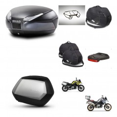 SHAD Maletas SH35 PREMIUM + soporte montaje baul SH48 accesorios DARK GREY KIT-464576