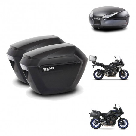 SHAD Baul SH48 + soporte montaje maletas sh23 DARK GREY PREMIUM KIT-464580