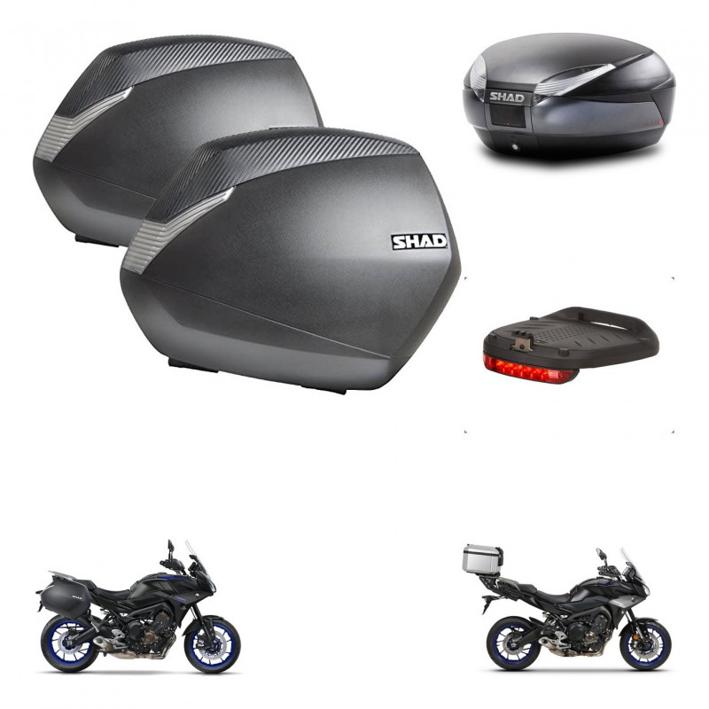 SHAD SH48 trunk + mounting bracket SH36 suitcases accessories DARK GREY PREMIUM KIT-464584