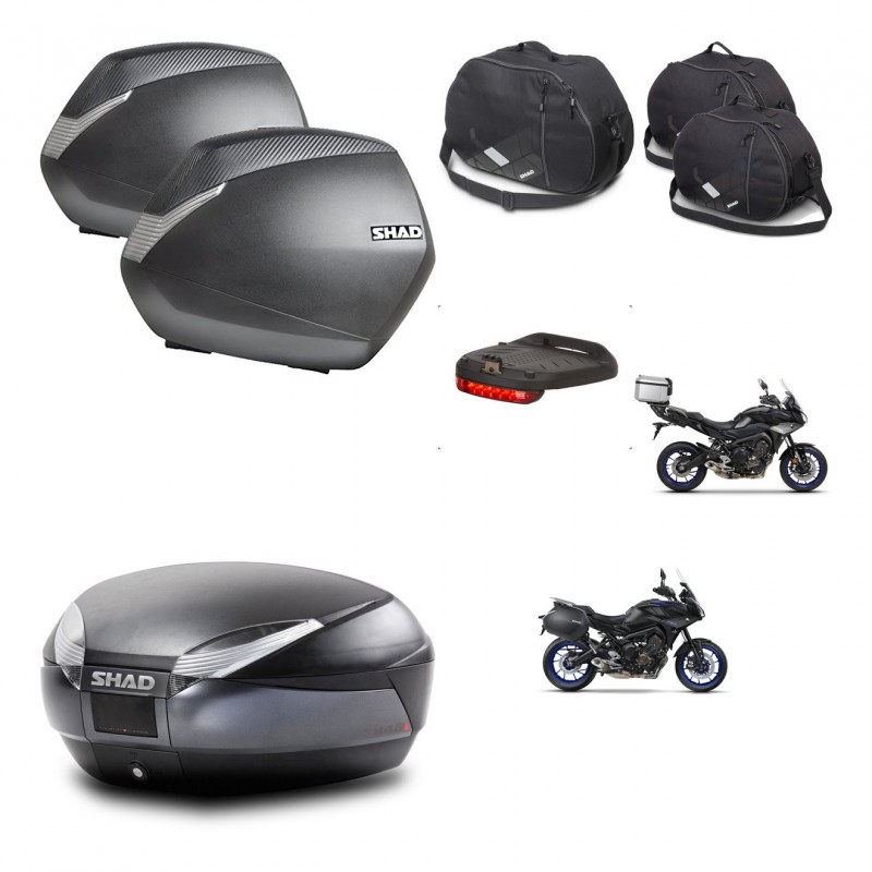 SHAD SH48 trunk + mounting bracket SH36 suitcases accessories DARK GREY PREMIUM KIT-464597