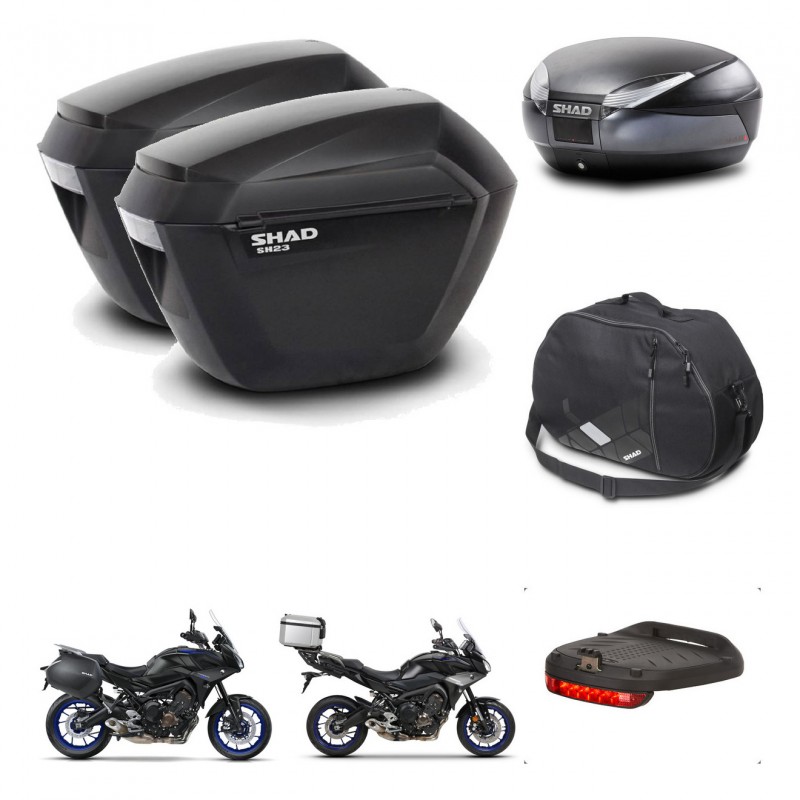 SHAD SH48 trunk + mounting bracket sh23 suitcases accessories DARK GREY PREMIUM KIT-464598
