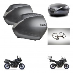 SHAD Baul SH48 + soporte montaje maletas SH36 accesorios DARK GREY PREMIUM KIT-464602