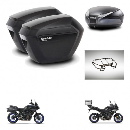 SHAD SH48 trunk + mounting bracket sh23 suitcases accessories DARK GREY PREMIUM KIT-464604