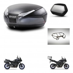 SHAD SH35 PREMIUM suitcases + mounting bracket SH48 trunk accessories DARK GREY KIT-464605