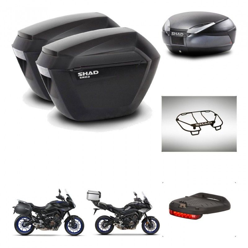 SHAD SH48 trunk + mounting bracket sh23 suitcases accessories DARK GREY PREMIUM KIT-464610