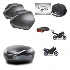 SHAD SH48 trunk + mounting bracket SH36 suitcases accessories DARK GREY PREMIUM KIT-464620