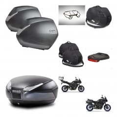 SHAD SH48 trunk + mounting bracket SH36 suitcases accessories DARK GREY PREMIUM KIT-464621