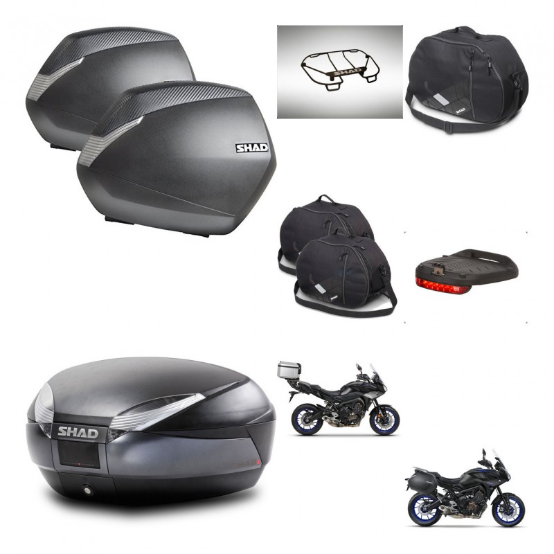 SHAD SH48 trunk + mounting bracket SH36 suitcases accessories DARK GREY PREMIUM KIT-464621