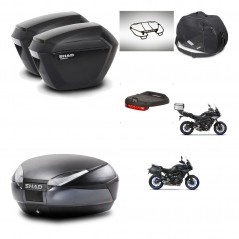 SHAD SH48 trunk + mounting bracket sh23 suitcases accessories DARK GREY PREMIUM KIT-464622