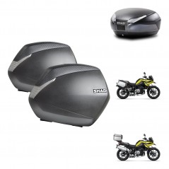 SHAD SH48 trunk + mounting bracket SH36 suitcases DARK GREY PREMIUM KIT-464626