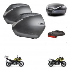 SHAD SH48 trunk + mounting bracket SH36 suitcases accessories DARK GREY PREMIUM KIT-464632