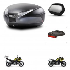 SHAD SH35 PREMIUM suitcases + mounting bracket SH48 trunk accessories DARK GREY KIT-464635