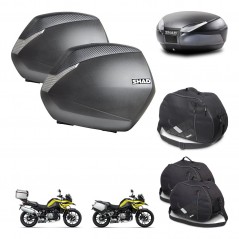 SHAD SH48 trunk + mounting bracket SH36 suitcases accessories DARK GREY PREMIUM KIT-464639