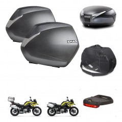 SHAD Baul SH48 + soporte montaje maletas SH36 accesorios DARK GREY PREMIUM KIT-464644