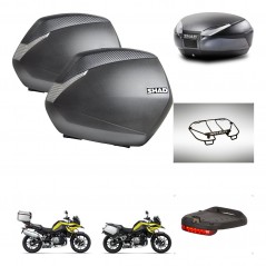 SHAD Baul SH48 + soporte montaje maletas SH36 accesorios DARK GREY PREMIUM KIT-464656