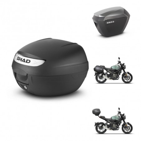 SHAD Maletas sh23 alu + soporte montaje baul SH26 KIT-464675